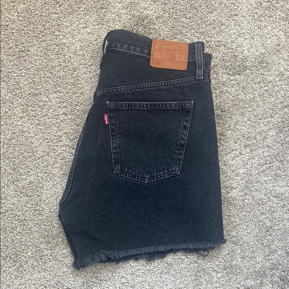 Levi's Black Denim Shorts